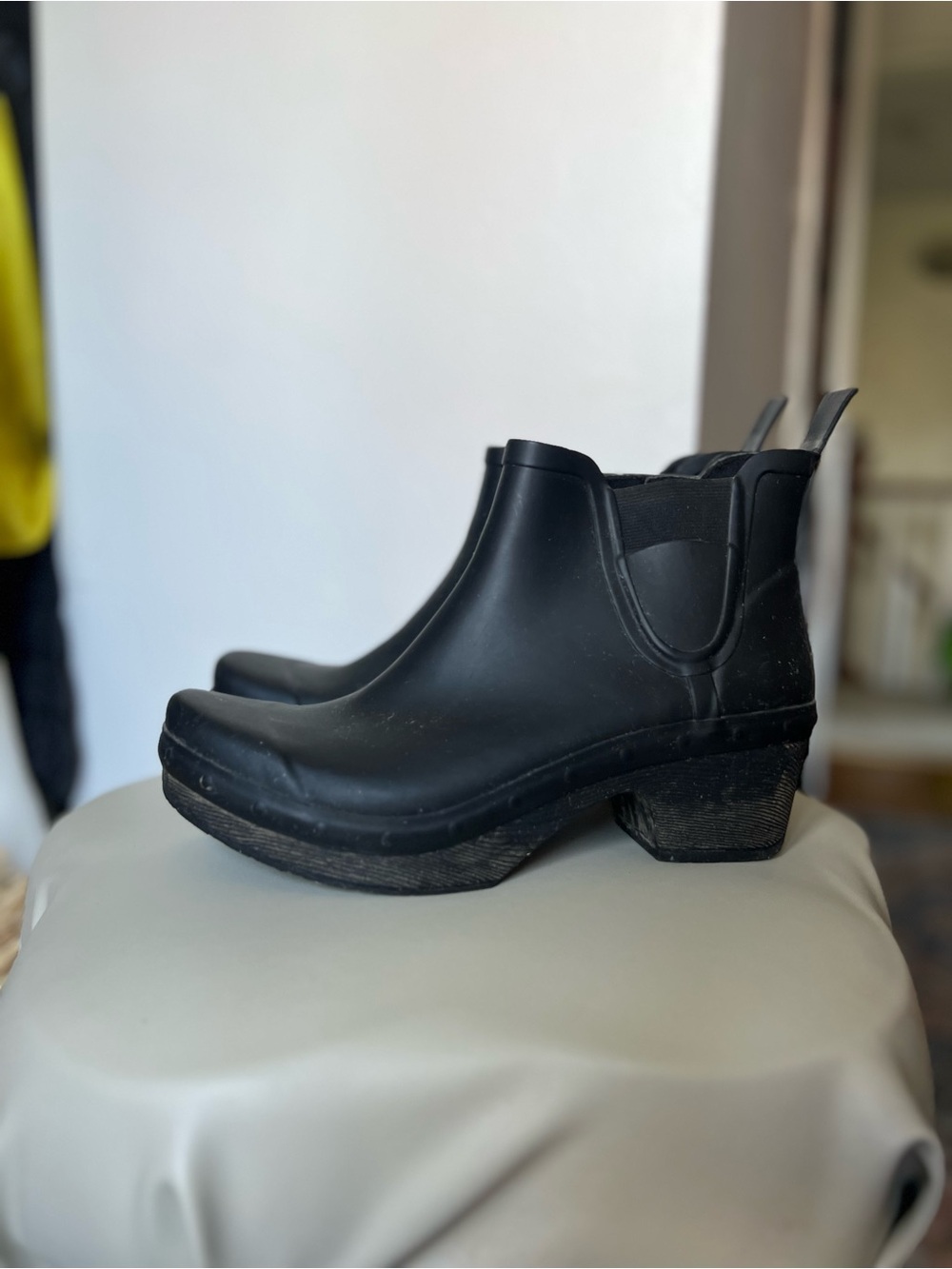 Dansko Black Chelsea Rain Ankle Boots - Women's